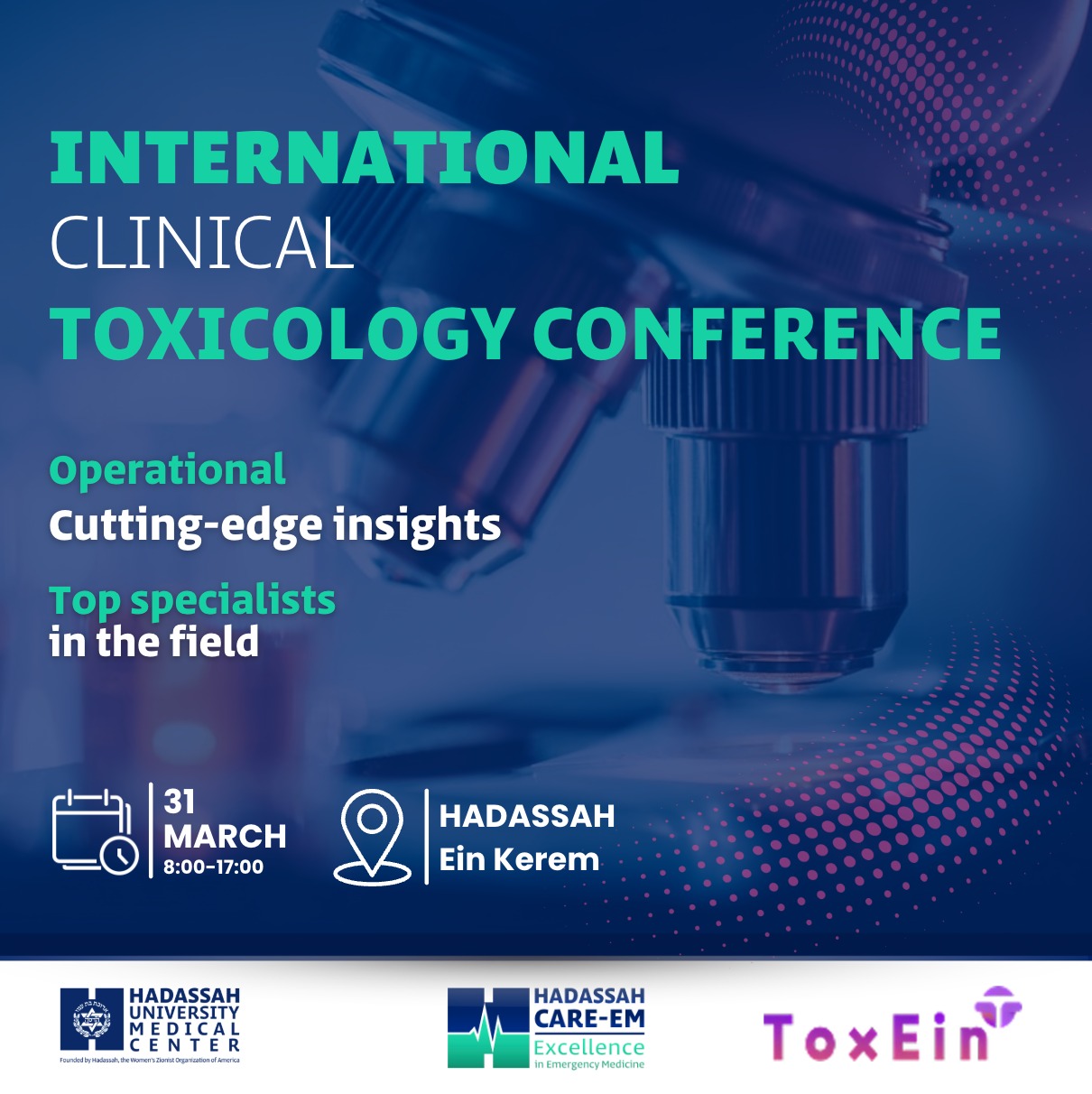 כנס טוקסיקולוגיה בינלאומי בהדסה עין כרם